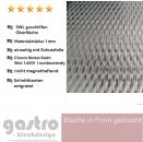 Edelstahl Strukturblech 5WL gewalzt 1,0mm stark Wellenblech